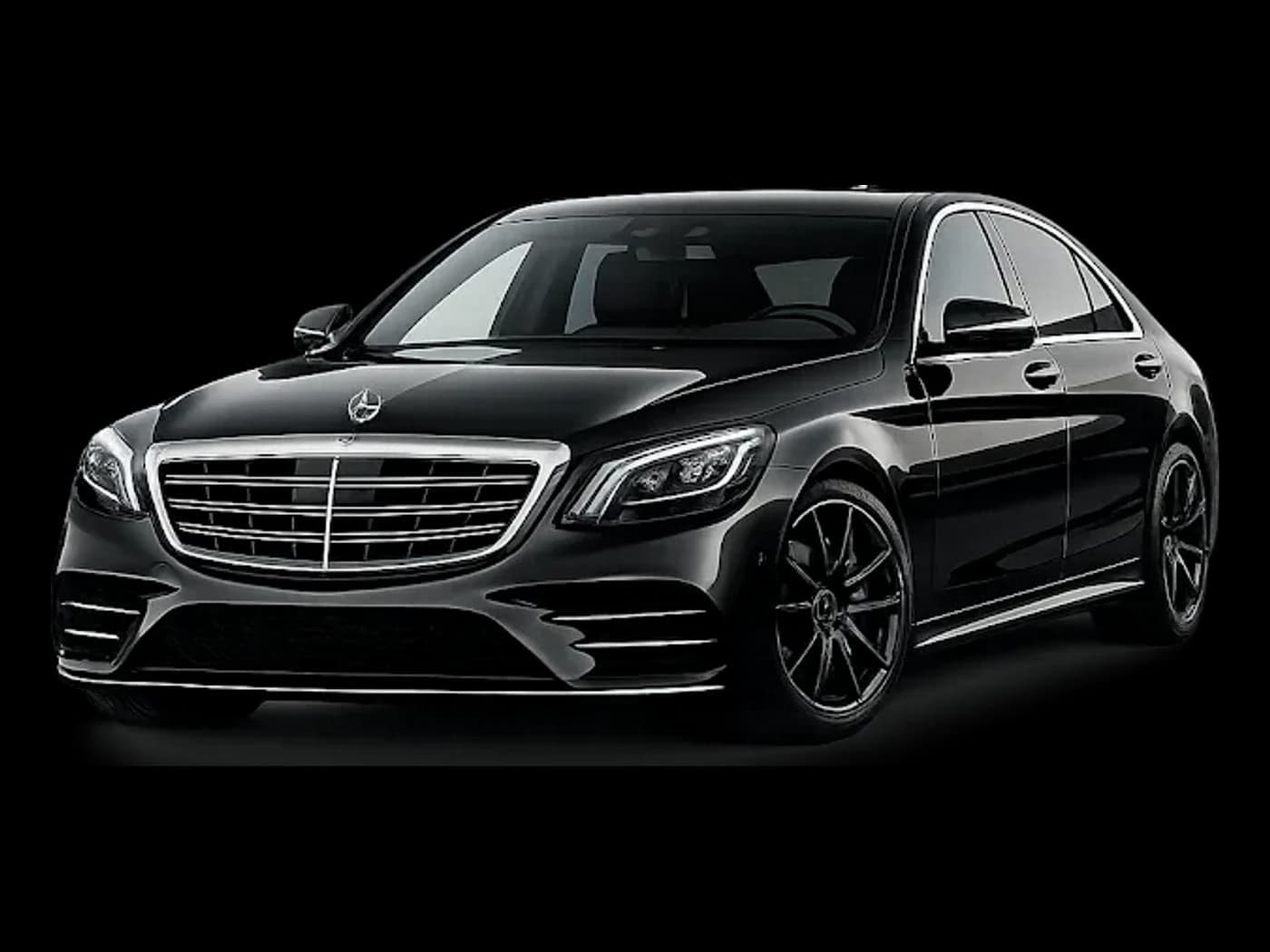 Black Mercedes-Benz S-Class 2025 sedan